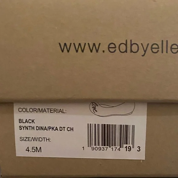 NIB [Ellen Degeneres] EG: 'Love' Langlee Ballet Flats in Black Big Girls Sz 4.5 - Picture 11 of 11